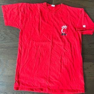 Cincinnati Bearcats college vintage tee red size Large 90s